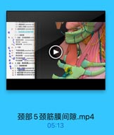 (4)發費上神經spraclavir
2. 面神经理支 cervical bra
二、甚茄機及結續汽業
(一)號糖購

.

15

2.中层
E l pretrachnal fas
R 4 5 A baooogharyngoal f

18
56508kM carotid sheatt
shcinh of thyto
(二)禁結膜用單
21 1. RS Hl suprasteral
22 2. 1 Mikl pretracheal s
23 3. M55ke0 retropharyngea
24 4. 19 80108 prevertebral sp

颈部5颈筋膜间隙.mp4

05:13