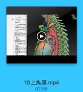 二、上服腸

D

[二》上於静味及其施克

(三)集动藤号及其分支
: 1.位置
头健干 beeckioorphalic snak
左發骨下动量lrd sahelasias
:2.电楼
3.北辣相帶
势热材带 artarial Siponest
· 物址导管加角 staagle af dan
(四)气能南部和支气营
1.位置
* 气管 danacie part af mra
气管隆睛parina of tachea
* 左主支气营bhl priseipl hm
1 右主支气替rigls prineipal
1 2 配報

10上纵膈.mp4

02:05