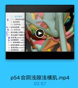 C

二、尿生殖区

D
(一)男性尿生殖区
1. 层次结构
(1)浅层结构:
● 10 会阴浅筋膜

supe
D(2)深层结构
11 尿生殖開上筋膜su]
12 尿生殖膈下筋膜inf
e 会阴 膜 perineal mer
会阴横韧带 transw
13 1)会阴浅陳superfil
14 会阴浅横肌 superfio
15 会明动脉 perineal n
16 会阴横动脉
transv

p54会阴浅隙浅横肌.mp4

02:57