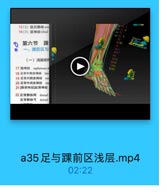 15(2)脱后静脉po
16(3)脱神经tibial
第六节 踝
一、躁前区与

TEST

(一)浅层结料
17 隐棒经 saphenoos m

srer

18 足背外側皮神经
19 足背内侧皮神经 mC
20 足背中间皮神经 证
21[腓深神经]趾背神经
22足背静脉网
dorsal
足背静脉弓
dorsal

a35足与踝前区浅层.mp4

02:22