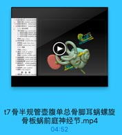 t7骨半规管壶腹单总骨脚耳蜗螺旋骨板蜗前庭神经节.mp4